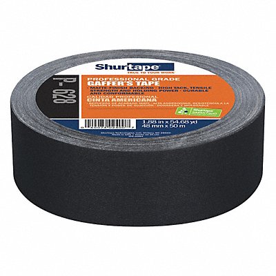 Gaffer s Tape Black 1 7/8inx54 1/2 yd MPN:P- 628