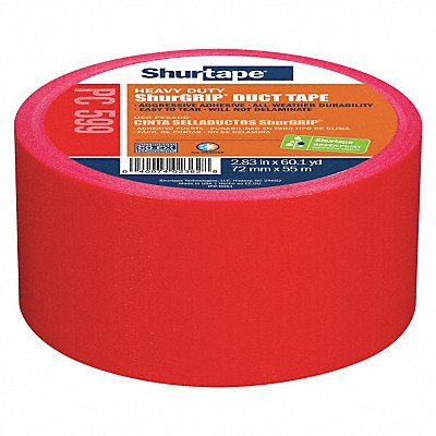 Duct Tape Red 2 13/16 in x 60 yd 9 mil MPN:PC 009 RED-72mm x 55m-16 rls/cs