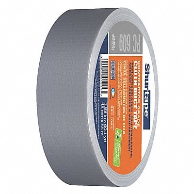 Duct Tape Silver 1 7/8 in x 60 yd 9 mil MPN:PC 609 SIL-48mm x 55m-24 rls/cs