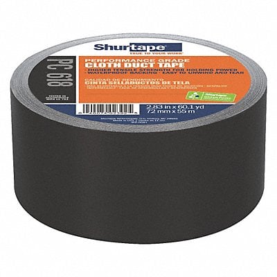 Duct Tape Black 2 13/16inx60 yd PK16 MPN:PC 618 BLK-72mm x 55m-16 rls/cs