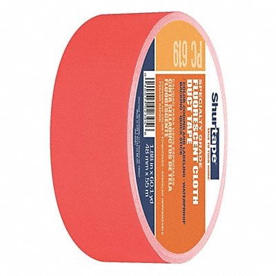 Duct Tape FluorescentOrange 1 7/8inx60yd MPN:PC 619 FLO-48mm x 55m-24 rls/cs