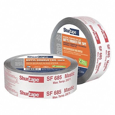 Foil Tape 3 in x 33 3/8 yd Aluminum MPN:SF 685