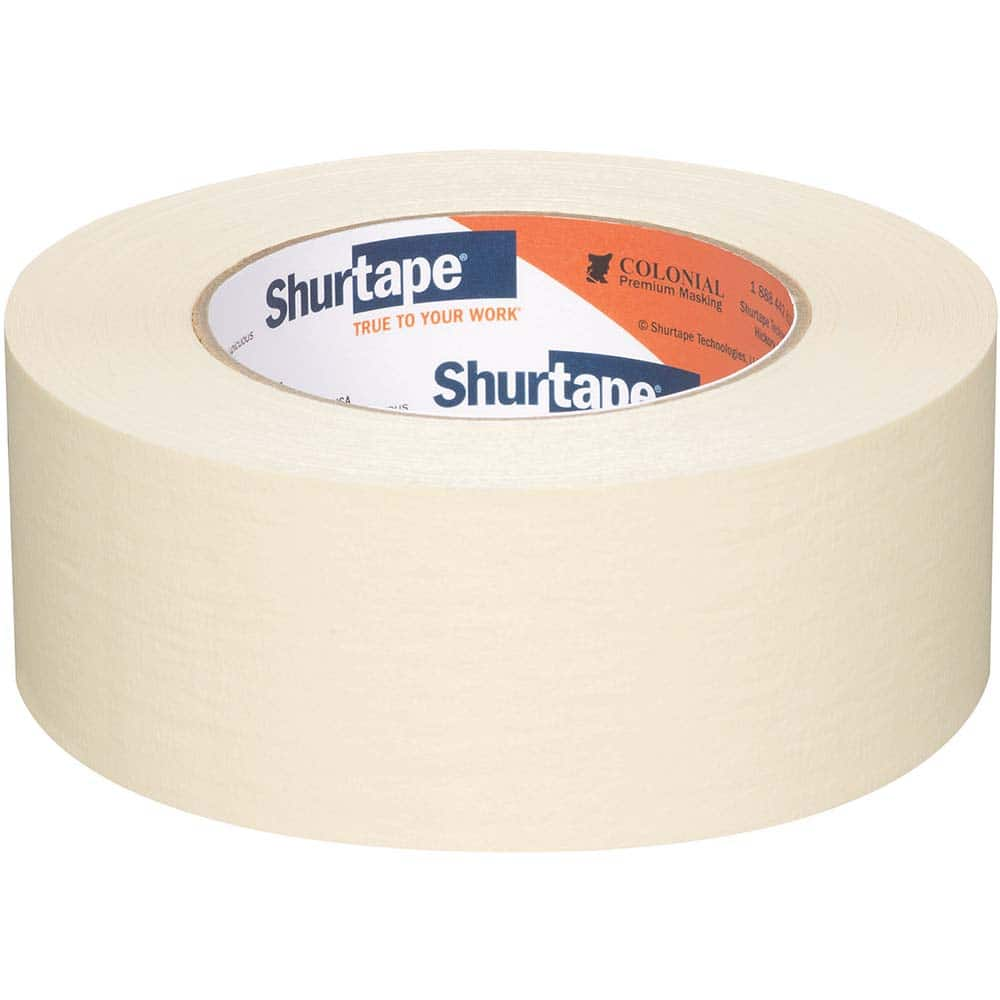 Masking Tape: 48 mm Wide, 60 yd Long, 6.4 mil Thick, Natural & Tan MPN:101534