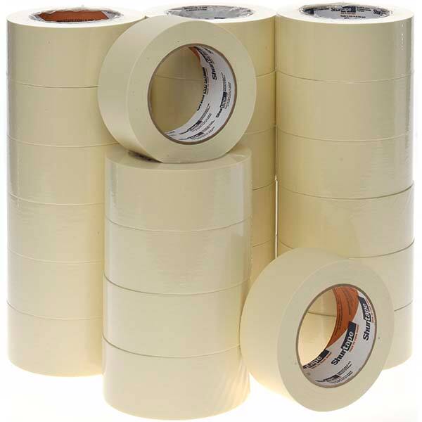 Masking Tape: 48 mm Wide, 60 yd Long, 4.8 mil Thick, Natural & Tan MPN:101536