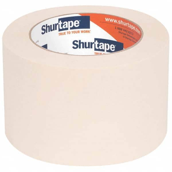 Masking Tape: 72 mm Wide, 55 m Long, 4.6 mil Thick, Natural & Tan MPN:113699