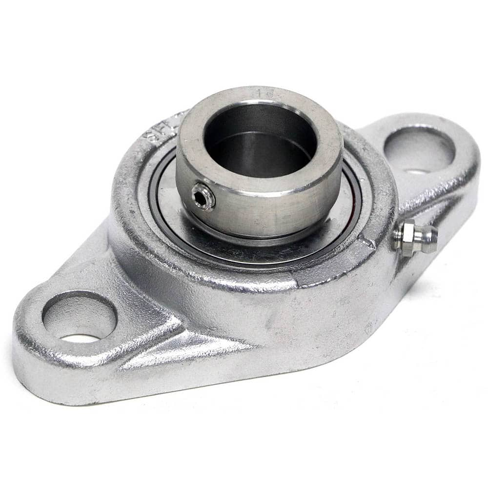 SNASFL206, 30mm ID, 80mm OAL x 148mm OAH48.1mm Wide, 2-Bolt Flange Bearing MPN:07613142