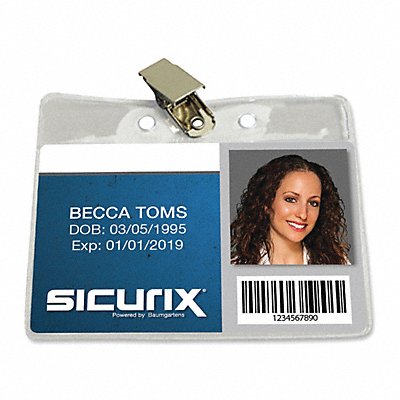 ID Badge Holder Horizontal PK50 MPN:67850