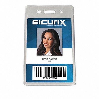 ID Badge Holder Vertical PK50 MPN:BAU 47820