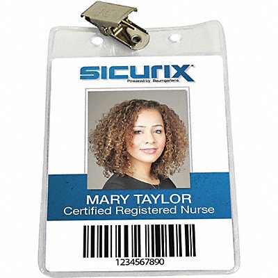 ID Badge Holder Vertical PK50 MPN:BAU 67860