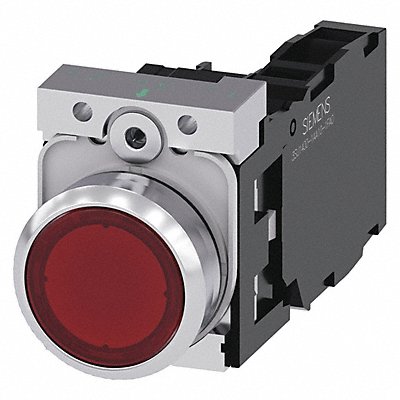 Illuminated Push Button Red 22mm LED MPN:3SU1152-0AB20-1FA0