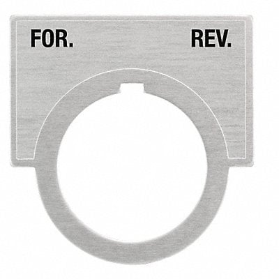 Legend Plate For-Rev Brushed Aluminum MPN:52NL31