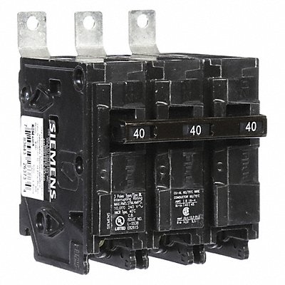 Circuit Breaker 40A Bolt On 240V 3P MPN:B340