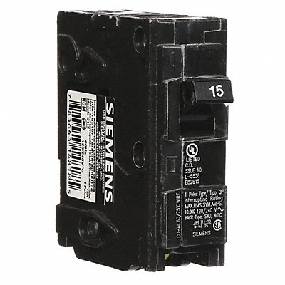 Circuit Breaker 15A Plug In 120V 1P MPN:Q115