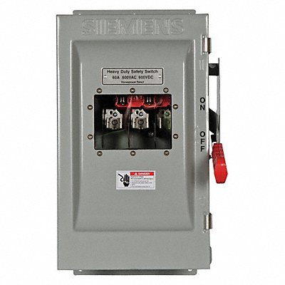 Safety Switch 600VAC 3PST 60 Amps AC MPN:HF362JW