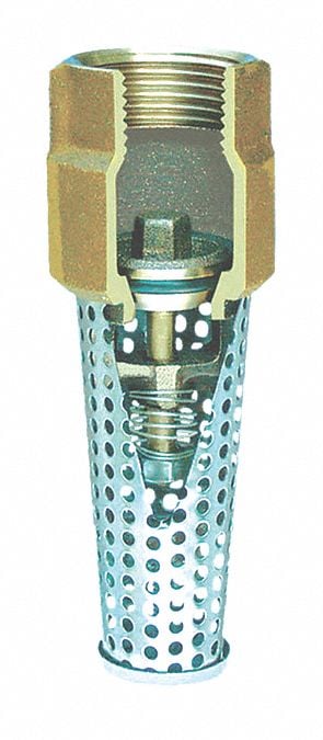 Foot Valve 3/4 Sz NPT 1-3/8 L 1-3/8 W MPN:452SB