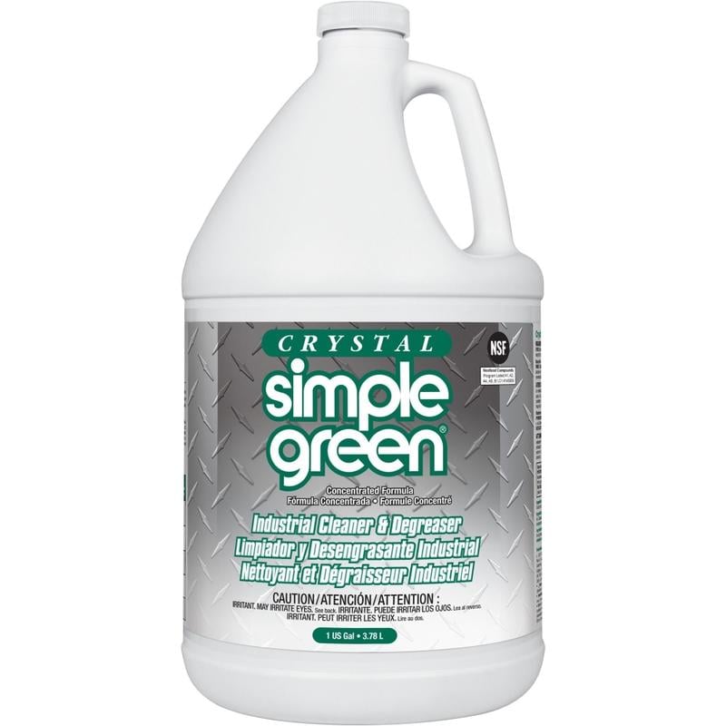 Simple Green Crystal Industrial Cleaner/Degreaser - For Multipurpose - Concentrate - 128 fl oz (4 quart)Bottle - 1 Each - Non-toxic, Non-flammable, Phosphate-free, Non-abrasive, Non-hazardous, Fragrance-free, Butyl-free - Clear (Min Order Qty 3) MPN:19128