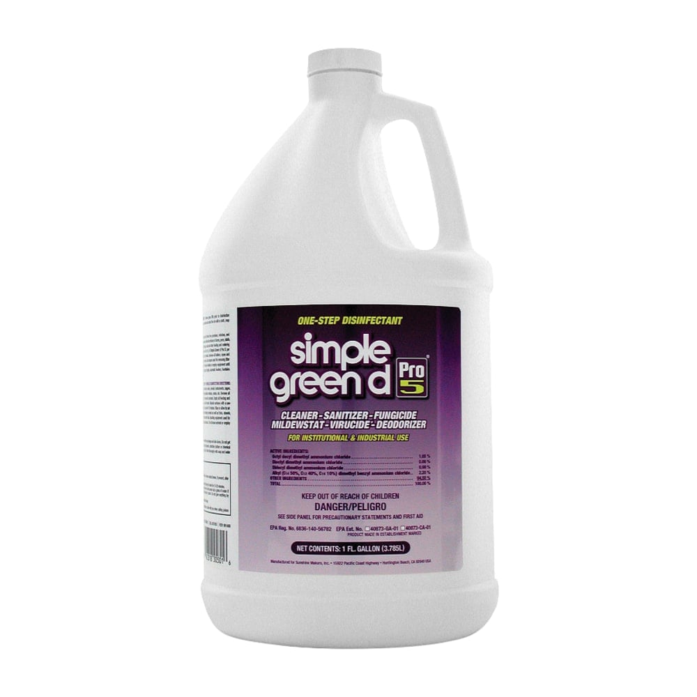 Simple Green Disinfectant Pro 5, 128 Oz Bottle (Min Order Qty 3) MPN:30501