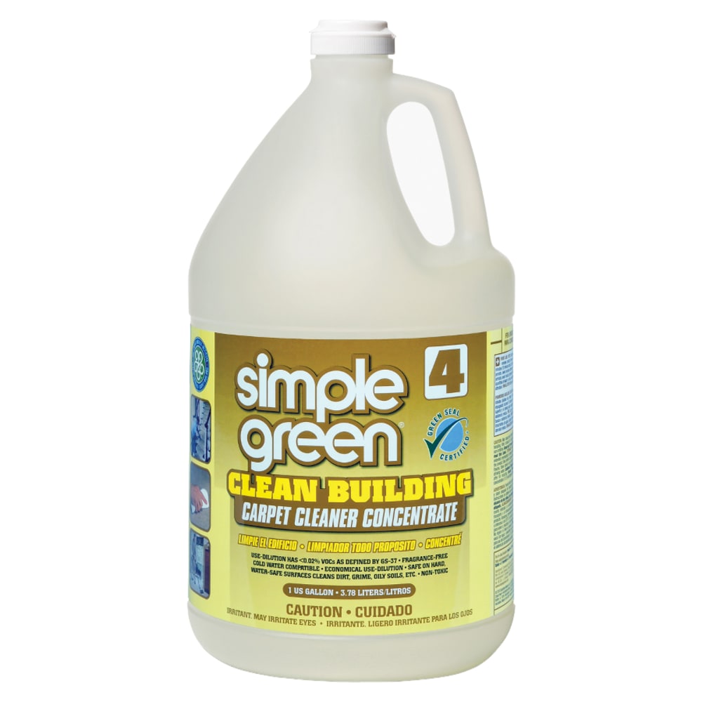 Simple Green Clean Building Carpet Cleaner Concentrate, 128 Oz Bottle (Min Order Qty 4) MPN:11201