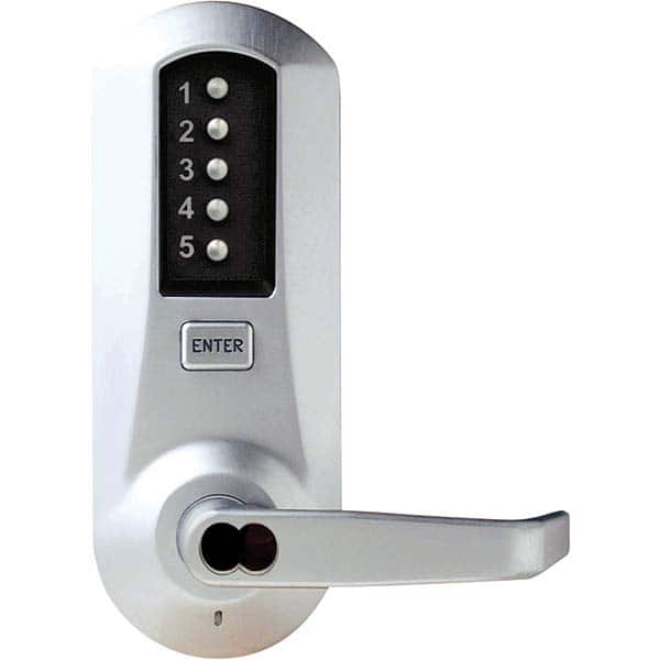 Lever Locksets, Type: Push-button Lock, Door Thickness: 1-3/4, Back Set: 2-3/4, For Use With: Commercial Doors, Finish/Coating: Satin Chrome, Material: Steel MPN:5031MWL-26D-41