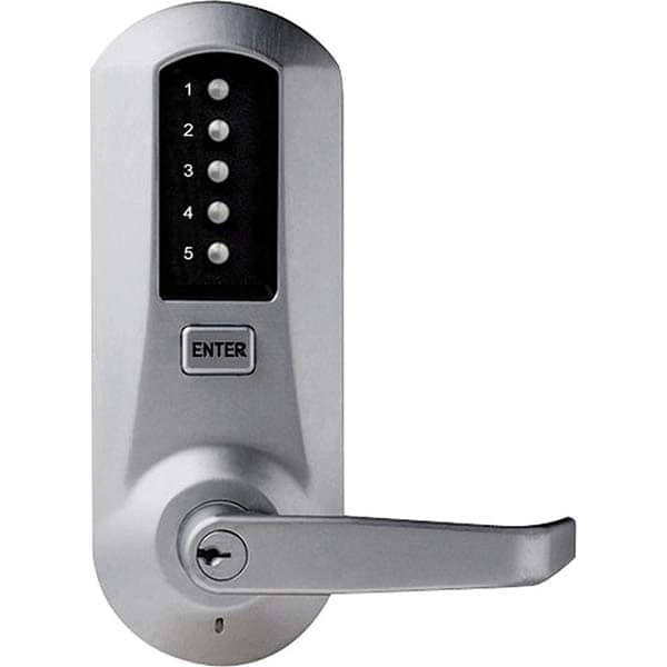 Lever Locksets, Type: Push-button Lock, Door Thickness: 1-3/4, Back Set: 2-3/4, For Use With: Commercial Doors, Finish/Coating: Satin Chrome, Material: Steel MPN:5041XKWL-26D-41