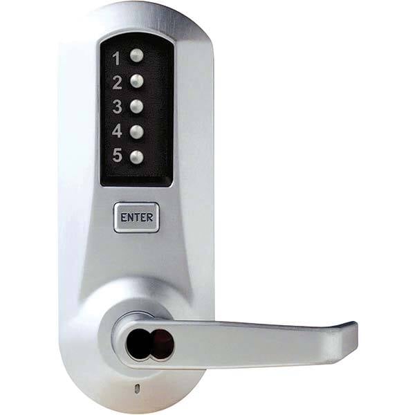 Lever Locksets, Type: Push-button Lock, Door Thickness: 1-3/4, Back Set: 2-3/4, For Use With: Commercial Doors, Finish/Coating: Satin Chrome, Material: Steel MPN:5066MWL-26D-41