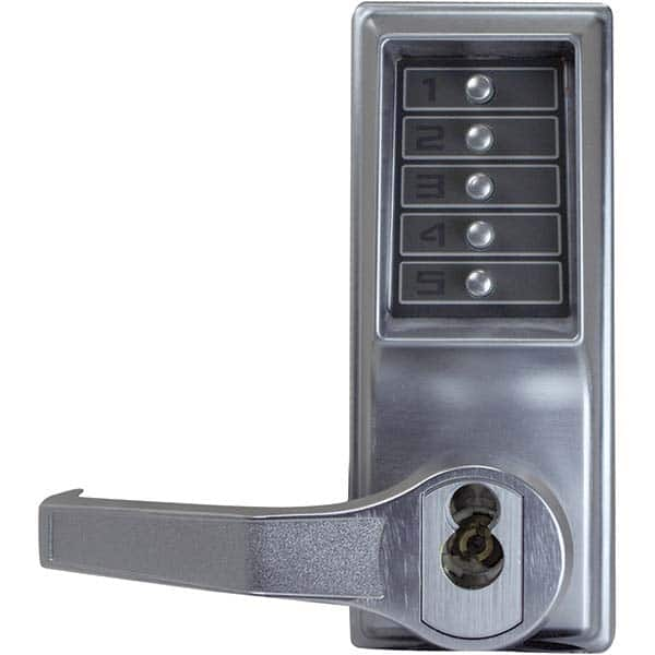 Lever Locksets, Type: Push-button Lock, Door Thickness: 1-3/4, Back Set: 2-3/4, For Use With: Commercial Doors, Finish/Coating: Satin Chrome, Material: Steel MPN:LL1021S-26D-41