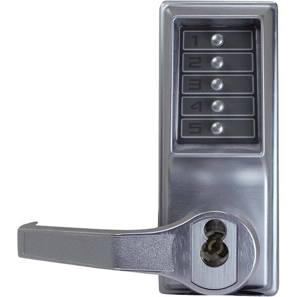 Lever Locksets, Type: Push-button Lock, Door Thickness: 1-3/4, Back Set: 2-3/4, For Use With: Commercial Doors, Finish/Coating: Satin Chrome, Material: Steel MPN:LL1041S-26D-41