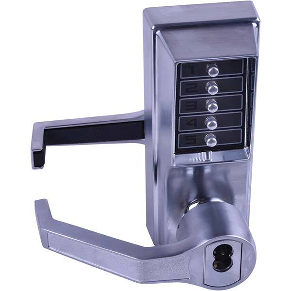 Lever Locksets, Type: Push-button Lock, Door Thickness: 1-3/4, Back Set: 2-3/4, For Use With: Commercial Doors, Finish/Coating: Satin Chrome, Material: Steel MPN:LL1076B-26D-41