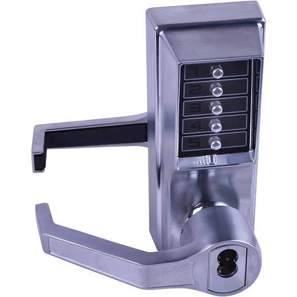 Lever Locksets, Type: Push-button Lock, Door Thickness: 1-3/4, Back Set: 2-3/4, For Use With: Commercial Doors, Finish/Coating: Satin Chrome, Material: Steel MPN:LL1076S-26D-41