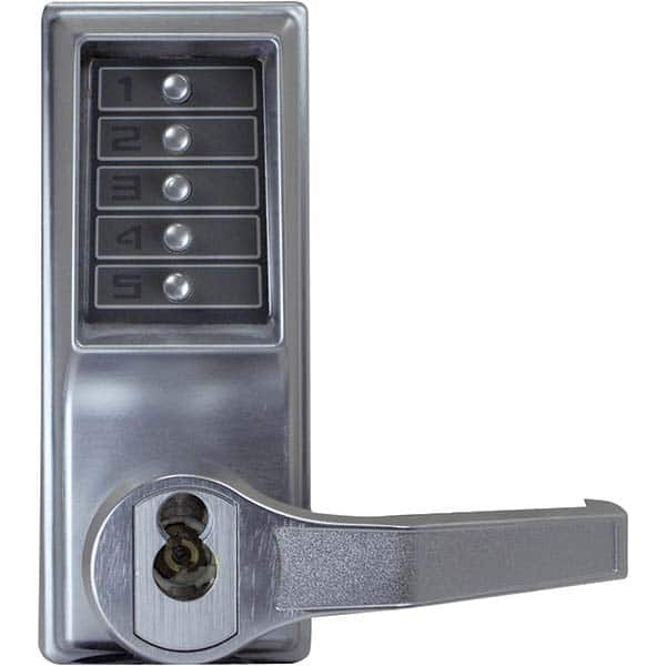 Lever Locksets, Type: Push-button Lock, Door Thickness: 1-3/4, Back Set: 2-3/4, For Use With: Commercial Doors, Finish/Coating: Satin Chrome, Material: Steel MPN:LR1021C-26D-41