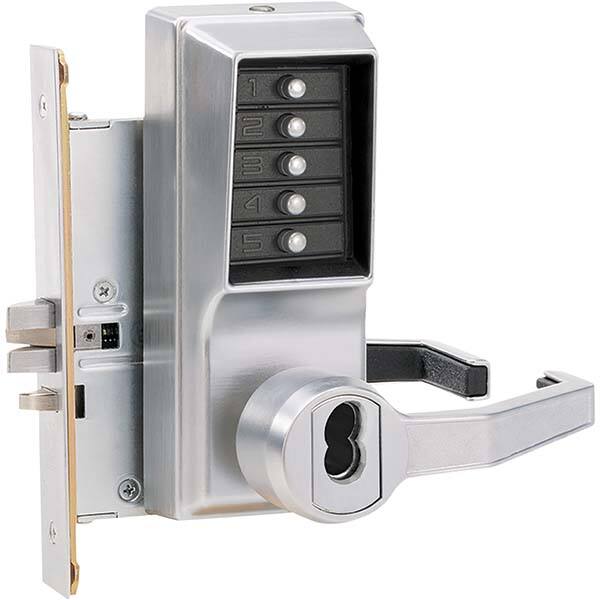 Lever Locksets, Type: Push-button Lock, Door Thickness: 1-3/4, Back Set: 2-3/4, For Use With: Commercial Doors, Finish/Coating: Satin Chrome, Material: Steel MPN:RR8146S-26D-41