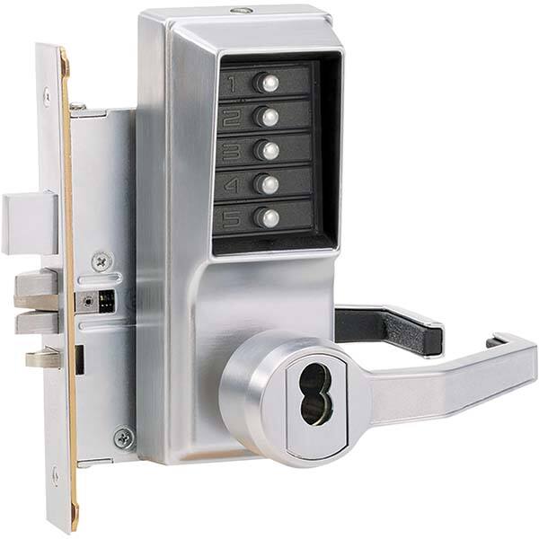 Lever Locksets, Type: Push-button Lock, Door Thickness: 1-3/4, Back Set: 2-3/4, For Use With: Commercial Doors, Finish/Coating: Satin Chrome, Material: Steel MPN:RR8148M-26D-41