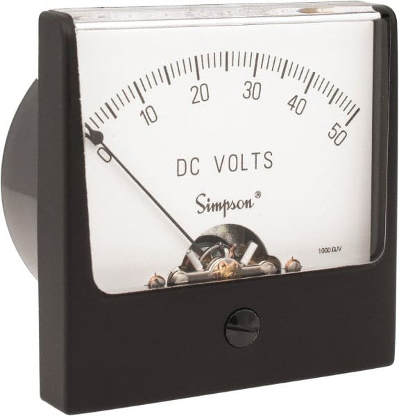 Analog, DC Voltmeter, Panel Meter MPN:09600