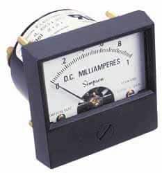 Panel Meters, Panel Meter Type: Panel Meter , Power Measurement Type: DC Voltmeter , Panel Meter Display Type: Analog , Maximum Input Voltage: 100 VDC  MPN:17532