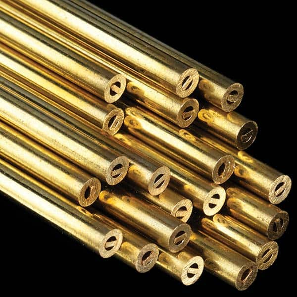 Electrical Discharge Machining Tubes, Tube Material: Brass , Overall Length: 1.3 , Channel Type: Single , Outside Diameter (mm): 1.30  MPN:BR-1.3X400MC