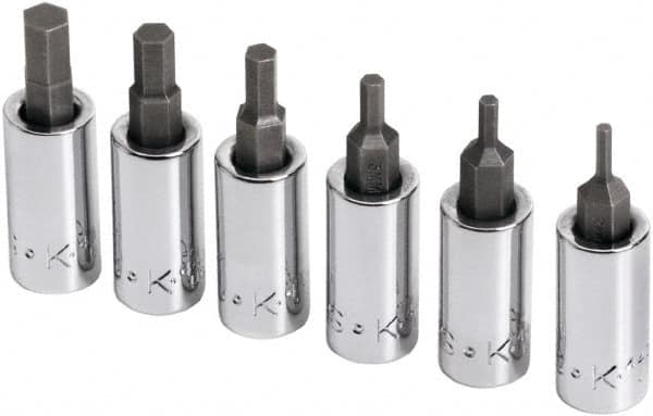 Hex Bit Socket Set: 1/4