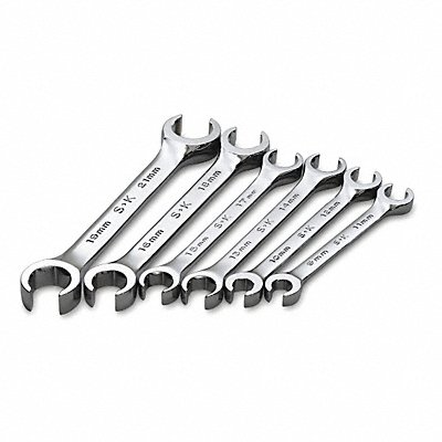 Flare Nut Wrench Set 6 Pieces 6 Pts MPN:376