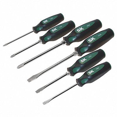 Screwdriver Set Slotted/Phillips 6 Pc MPN:86336