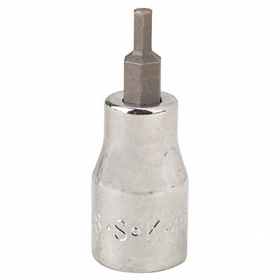 Socket Bit Steel 3/8 in TpSz 1/8 in MPN:41205