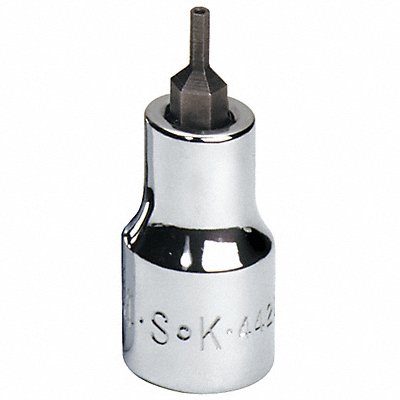 Socket Bit Steel 3/8 in TpSz 3/32 in MPN:44206