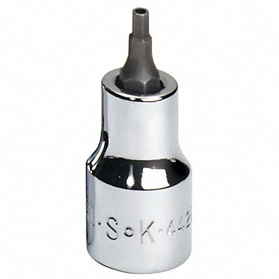 Socket Bit Steel 3/8 in TpSz 7/64 in MPN:44207