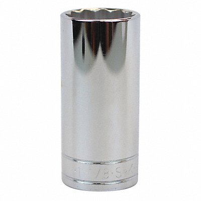 Socket Steel Chrome 1 1/8 in MPN:40836