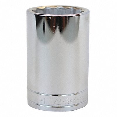 Socket Steel Chrome 1 1/2 in MPN:40848