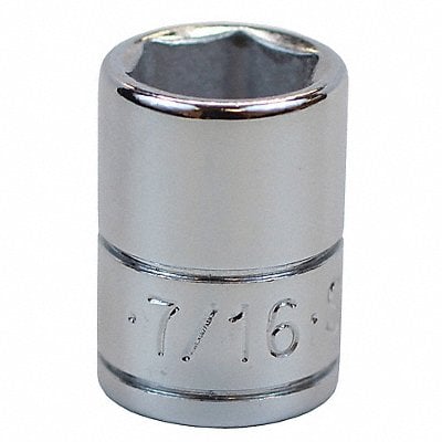 Socket Steel Chrome 7/16 in MPN:40914