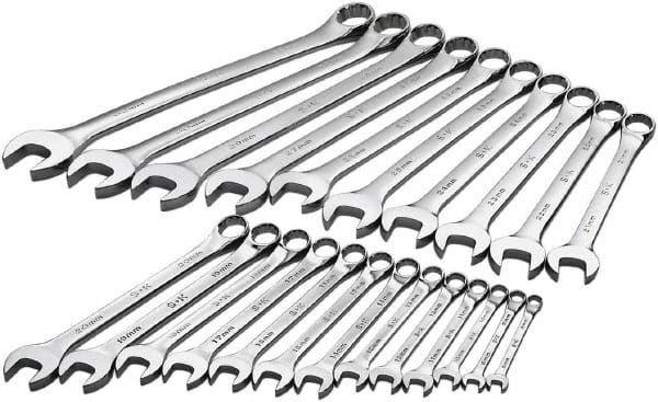 Combination Wrench Set: 23 Pc, 8 to 32 mm Wrench, Metric MPN:86225