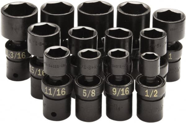 Impact Standard Socket Set: 13 Pc MPN:34300