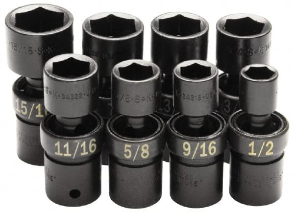 Impact Standard Socket Set: 8 Pc MPN:34301