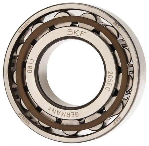 25mm Bore Diam, 52mm Outside Diam, 15mm Wide Cylindrical Roller Bearing MPN:N 205 ECP