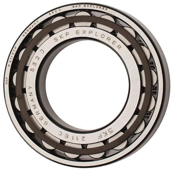 55mm Bore Diam, 100mm Outside Diam, 21mm Wide Cylindrical Roller Bearing MPN:N 211 ECP