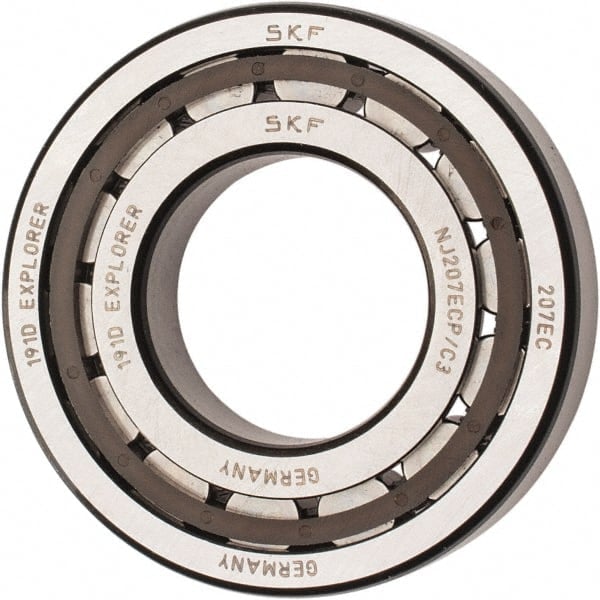 35mm Bore Diam, 72mm Outside Diam, 17mm Wide Cylindrical Roller Bearing MPN:NJ 207 ECP/C3